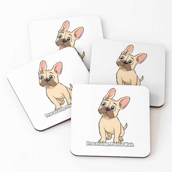 Item preview, French Bulldog - Processing Please Wait - Funny Frenchie Gift designed and sold by pawdrops.