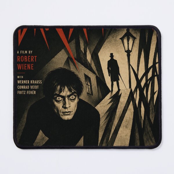 Item preview, The Cabinet of Dr. Caligari (1920) – Art Deco Silent Film Tribute Poster designed and sold by Grand Illusions.