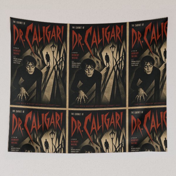 Item preview, The Cabinet of Dr. Caligari (1920) – Art Deco Silent Film Tribute Poster designed and sold by Grand Illusions.