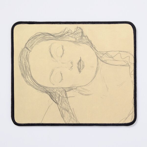 Item preview, Reclining Woman With Closed Eyes Sketch designed and sold by artofuniverse.