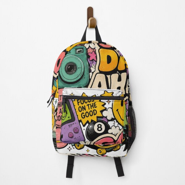 Item preview, Good Days Ahead Retro Y2K Pop Art Smiley Aesthetic Sticker & T-Shirt Design designed and sold by irfanedysud.