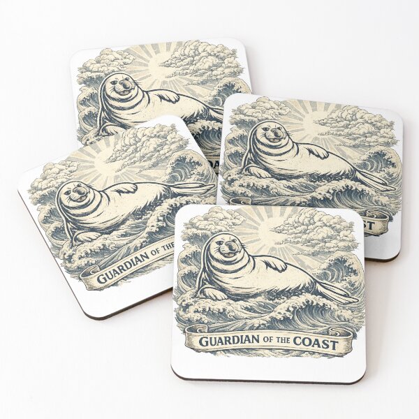Item preview, Guardian of the Coast – Japanese Great Wave Elephant Seal designed and sold by designbyuzi.
