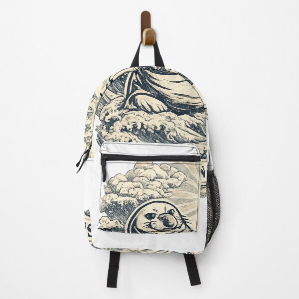 Item preview, Guardian of the Coast – Japanese Great Wave Elephant Seal designed and sold by designbyuzi.