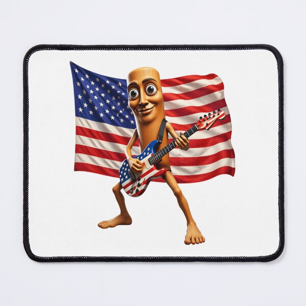 Item preview, Brainrot 4th July US Flag America Sahur Electric Guitar designed and sold by CoquetteGoose.