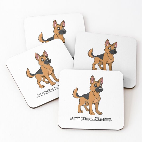 Item preview, German Shepherd - Already Knows Watching - Funny GSD Gift designed and sold by pawdrops.