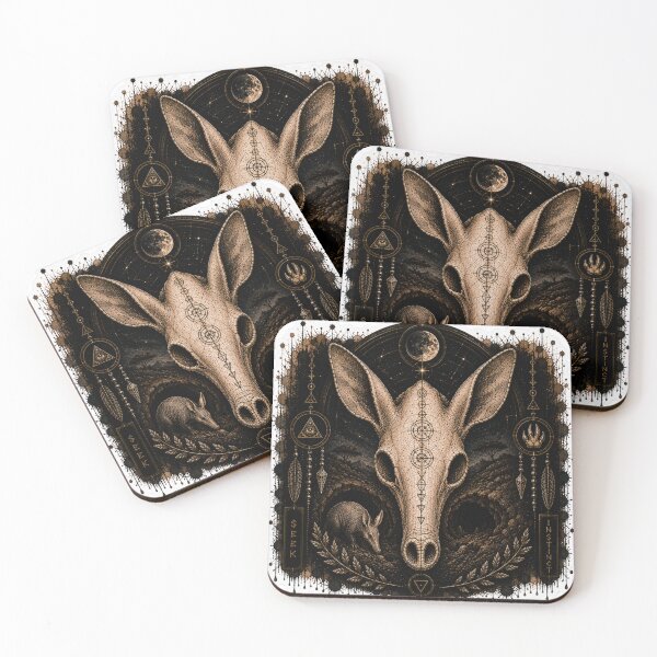 Item preview, Aardvark Skull Celestial Night designed and sold by PatternFly.
