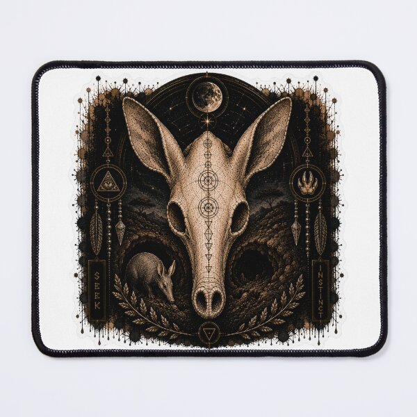 Item preview, Aardvark Skull Celestial Night designed and sold by PatternFly.