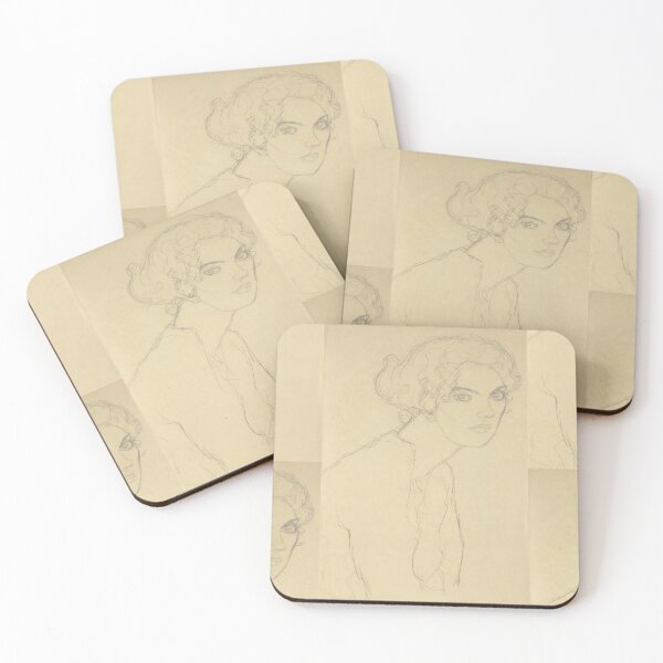 Item preview, Pencil Portrait of a Curly Haired Woman designed and sold by artofuniverse.