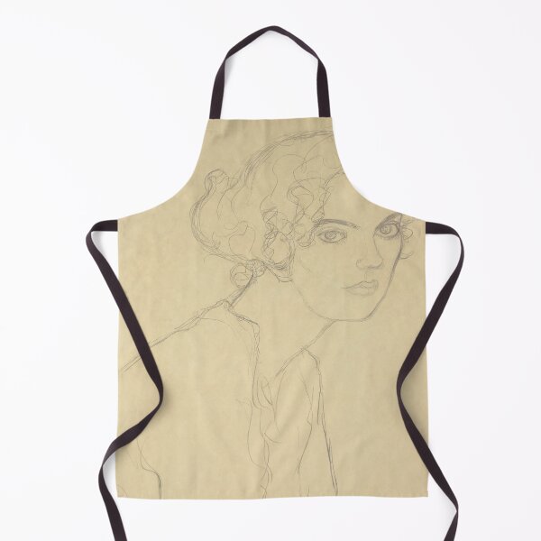 Item preview, Pencil Portrait of a Curly Haired Woman designed and sold by artofuniverse.