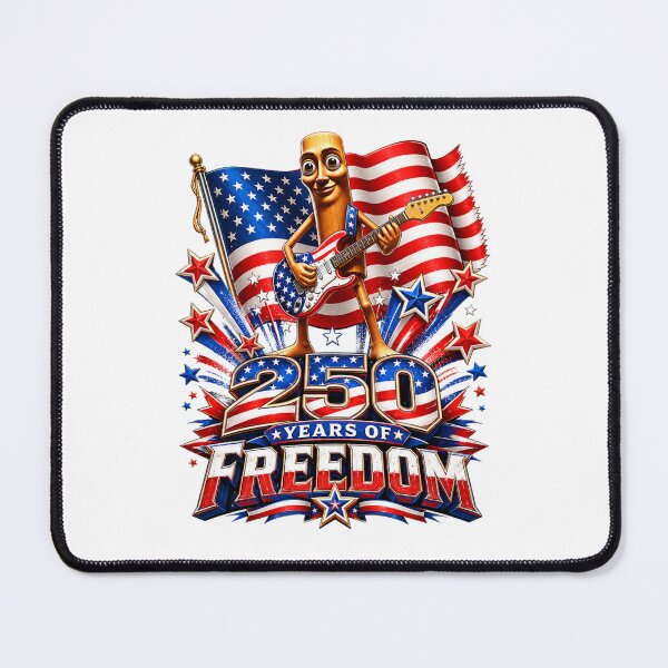 Item preview, 250 Year Freedom Brainrot 4th July US Flag America Sahur Electric Guitar designed and sold by CoquetteGoose.