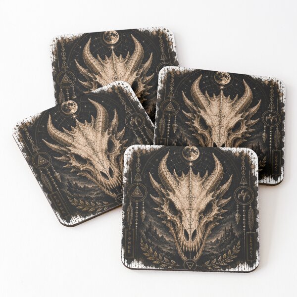 Item preview, Dragon Skull Celestial Night designed and sold by PatternFly.