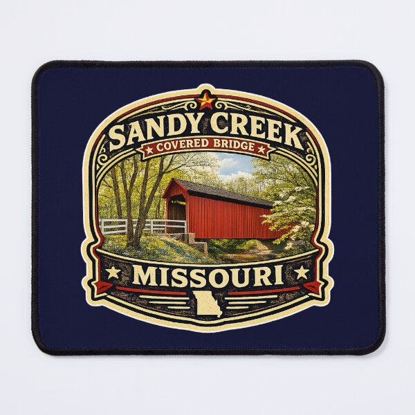 Item preview, Sandy Creek Covered Bridge Rustic designed and sold by gotucoveredart.