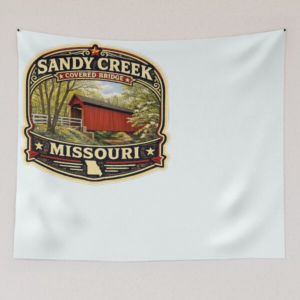 Item preview, Sandy Creek Covered Bridge Rustic designed and sold by gotucoveredart.