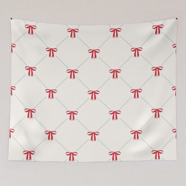 Item preview, Seamless red bow pattern for gift wrap and decor designed and sold by Rue Design Company.