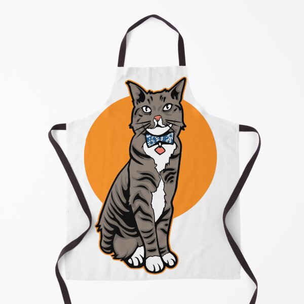Item preview, Cute Tabby Cat with Bow Tie Vector Illustration designed and sold by phsycartwork.