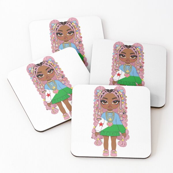 Item preview, Djibouti Kawaii Girl – Cute Flag Fashion Doll | Djibouti Pride designed and sold by DjibProp.