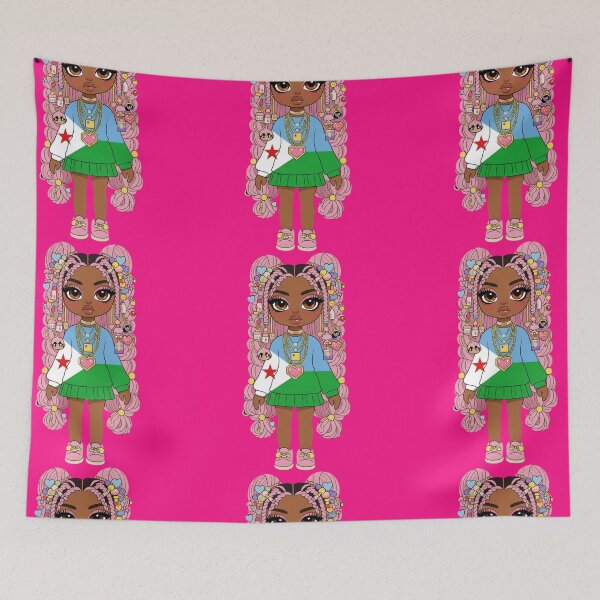 Item preview, Djibouti Kawaii Girl – Cute Flag Fashion Doll | Djibouti Pride designed and sold by DjibProp.