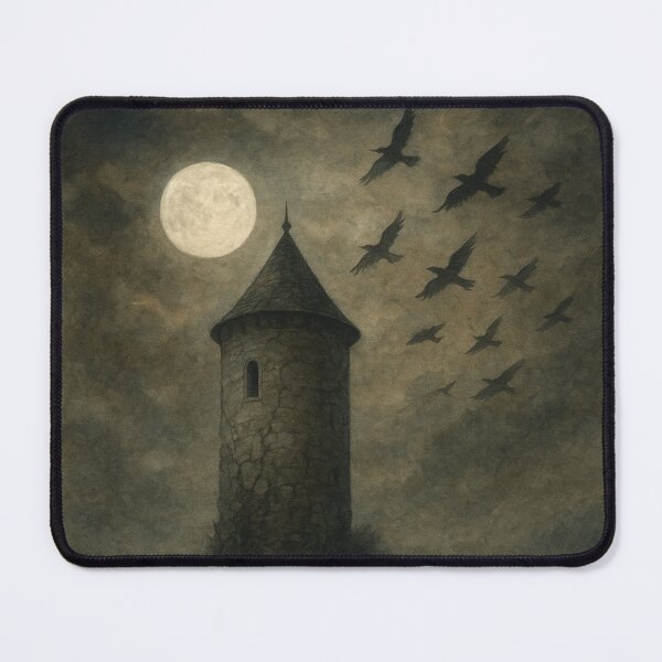 Item preview, Gothic Fantasy Art | Ruin of the Enchanted Chapel | Dark Folklore Enchanted Painting designed and sold by yeeted17.