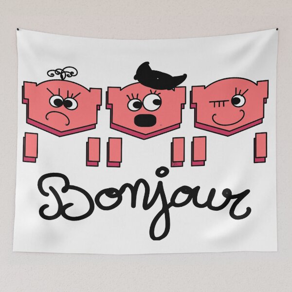 Item preview, A French Love Story I Funny Pigs I Bonjour designed and sold by French Papyrus Studio.