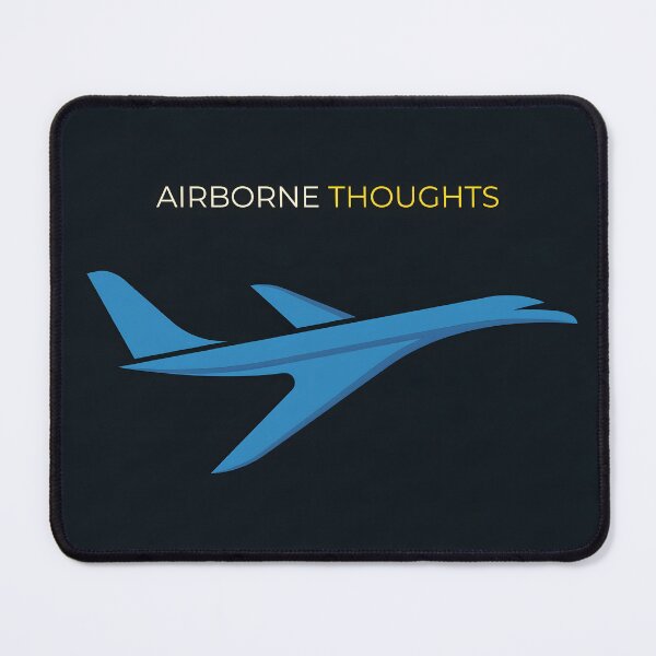 Item preview, Airborne Thoughts Minimalist Concorde Jet Art-Blue designed and sold by WingLink.