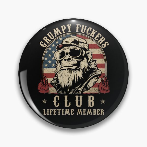 Item preview, Grumpy Fuckers Club Lifetime Member Funny Sarcastic designed and sold by charoen-design.