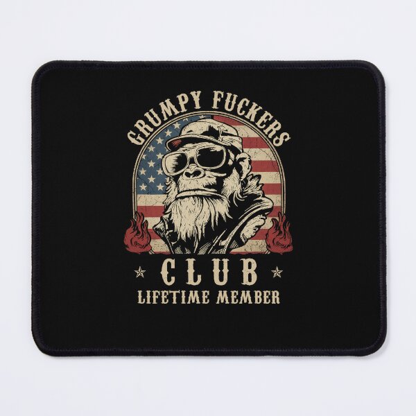 Item preview, Grumpy Fuckers Club Lifetime Member Funny Sarcastic designed and sold by charoen-design.