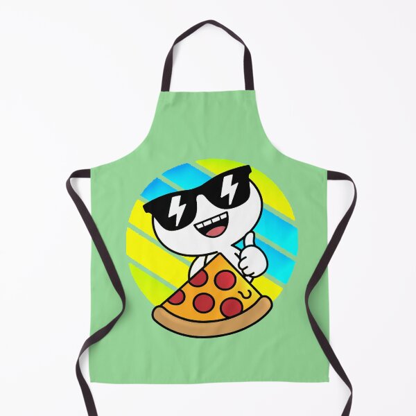Item preview, Kawaii Character with Sunglasses Eating Pizza | Funny Food Design designed and sold by AstronautMerch.