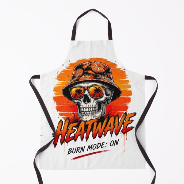 Item preview, Heatwave Burn Mode On Skull Summer Vintage Beach T-Shirt designed and sold by novaduman.