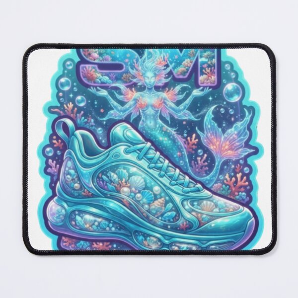 Item preview, Mermaid Spirit Futuristic Sneaker Sticker designed and sold by Imaginarium of Chaos falcon88 .