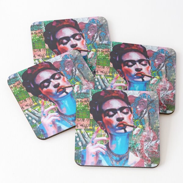 Item preview, Frida with cigarette designed and sold by NessArtByEwa.