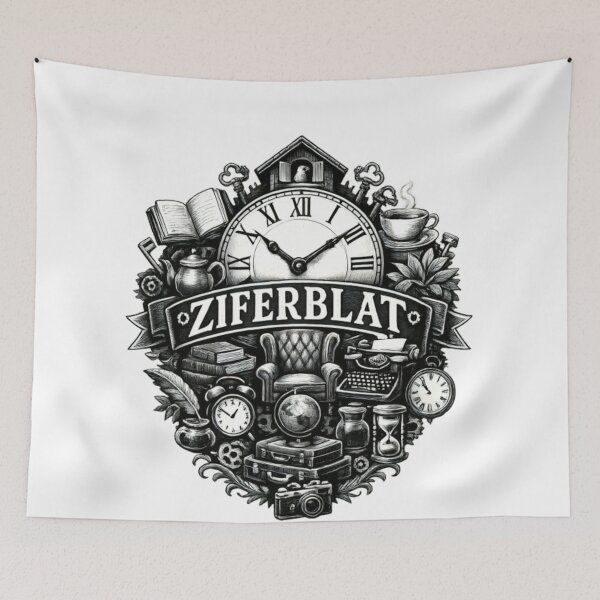 Item preview, Ziferblat Vintage Clock Library Aesthetic designed and sold by CatLovers Studio.