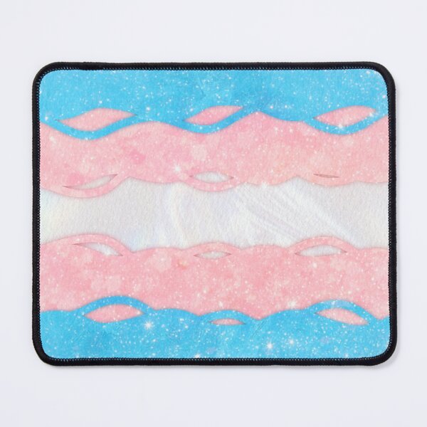 Item preview, Glittery Trans Flag designed and sold by Comet and Crafts.