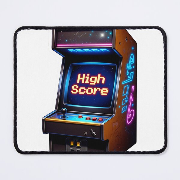 Item preview, Neon Arcade Cabinet High Score Sticker - Retro Cyberpunk Gaming Aesthetic designed and sold by GeekStickerLab.