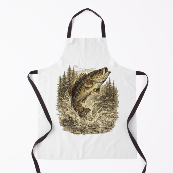 Item preview, Smallmouth Bass River Leap designed and sold by KrungiT Design .
