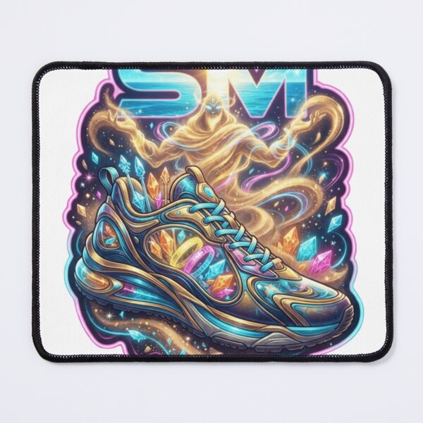 Item preview, Beach Djinn Futuristic Sneaker Sticker designed and sold by Imaginarium of Chaos falcon88 .