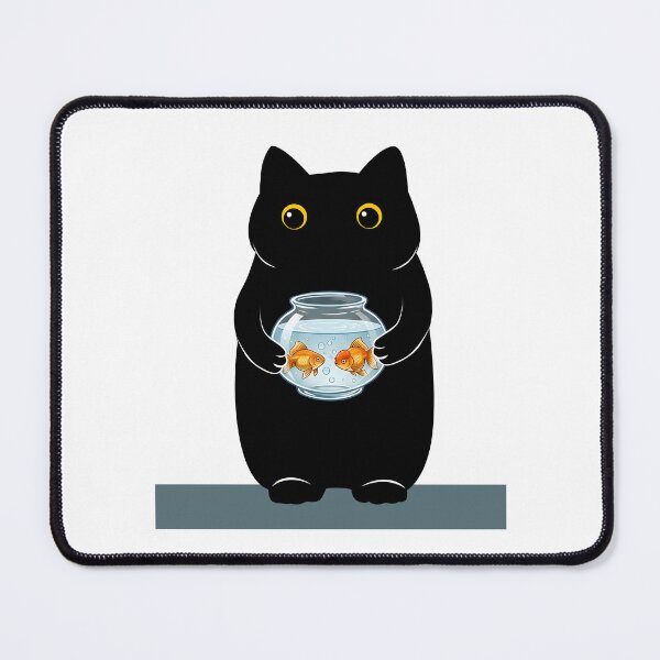 Item preview, Cute Cat Holding Fishbowl designed and sold by PurrfectHome.