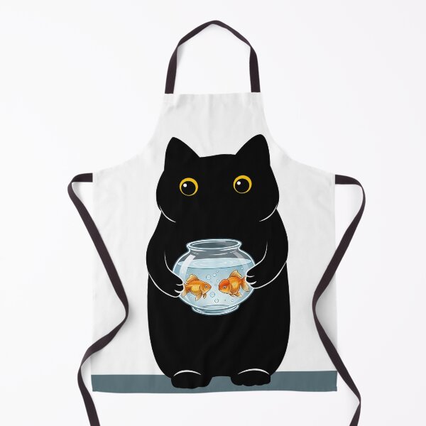 Item preview, Cute Cat Holding Fishbowl designed and sold by PurrfectHome.