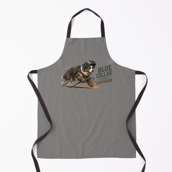 Item preview, Blue Collar Since Puppyhood Australian Shepherd Vintage Welding Dog Design designed and sold by RusticMeadow.
