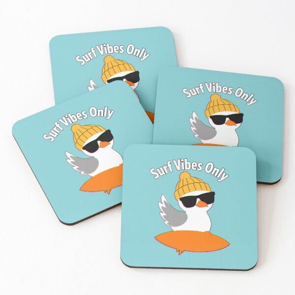 Item preview, Kawaii Surfer Seagull with Hat | Surf Vibes Beach Only designed and sold by AstronautMerch.