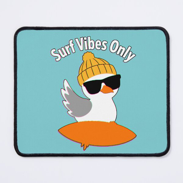 Item preview, Kawaii Surfer Seagull with Hat | Surf Vibes Beach Only designed and sold by AstronautMerch.