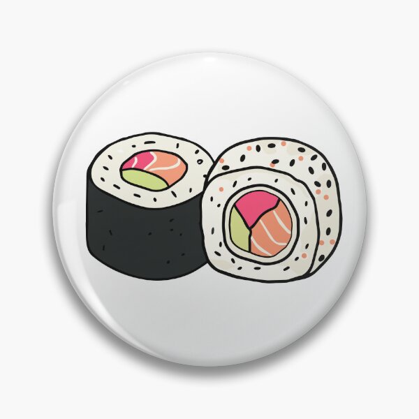 Item preview, Cute Sushi Roll Cartoon | Kawaii Japanese Food Illustration designed and sold by MikkamioDesign.