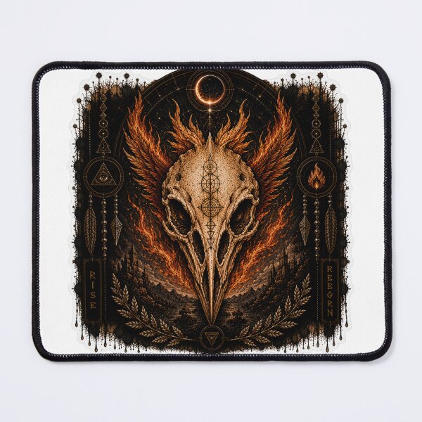 Item preview, Phoenix Skull Celestial Night designed and sold by PatternFly.