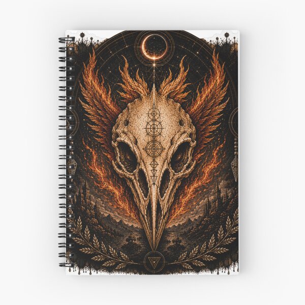 Item preview, Phoenix Skull Celestial Night designed and sold by PatternFly.