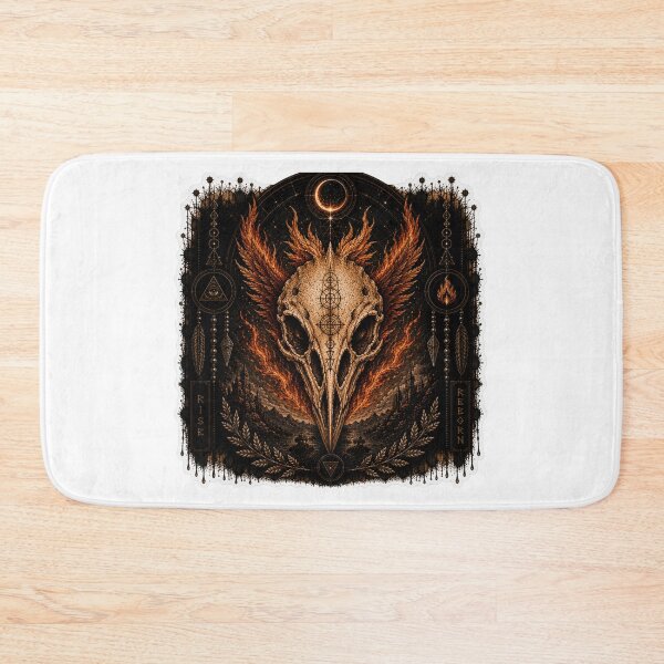 Item preview, Phoenix Skull Celestial Night designed and sold by PatternFly.