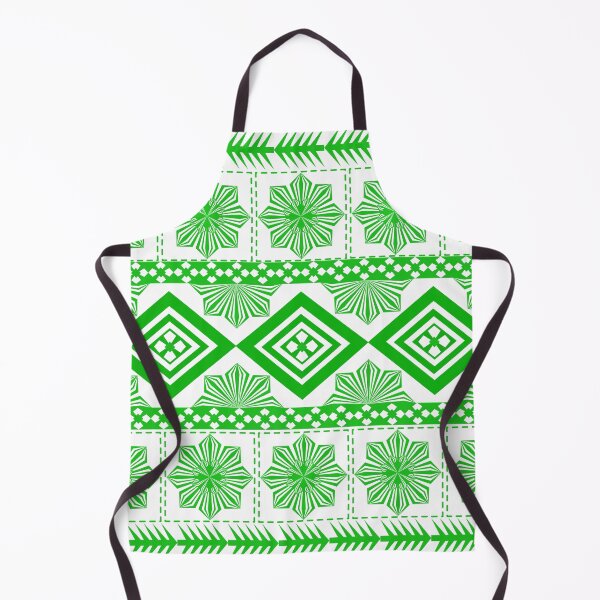 Item preview, Green Ethnic Geometric Seamless Border Pattern with Floral and Diamond Motifs designed and sold by Ei-Ei.