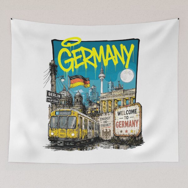 Item preview, Germany Urban Graffiti Design | Street Art Edition designed and sold by AtuqStudio.