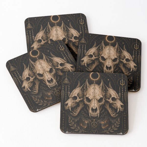 Item preview, Cerberus Skull Celestial Night designed and sold by PatternFly.