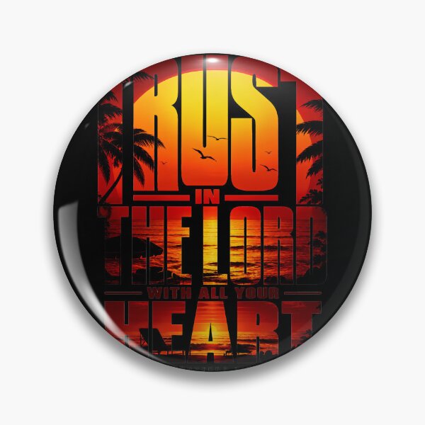 Item preview, Trust in the Lord Christian Sunset Typography - Proverbs 3:5 Faith Design designed and sold by rjjvstudio26.