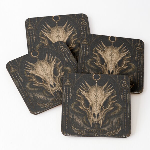 Item preview, Basilisk Skull Celestial Night designed and sold by PatternFly.