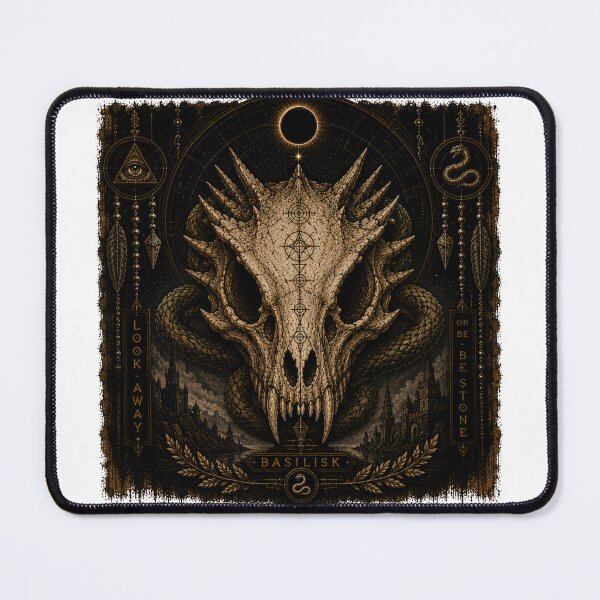 Item preview, Basilisk Skull Celestial Night designed and sold by PatternFly.